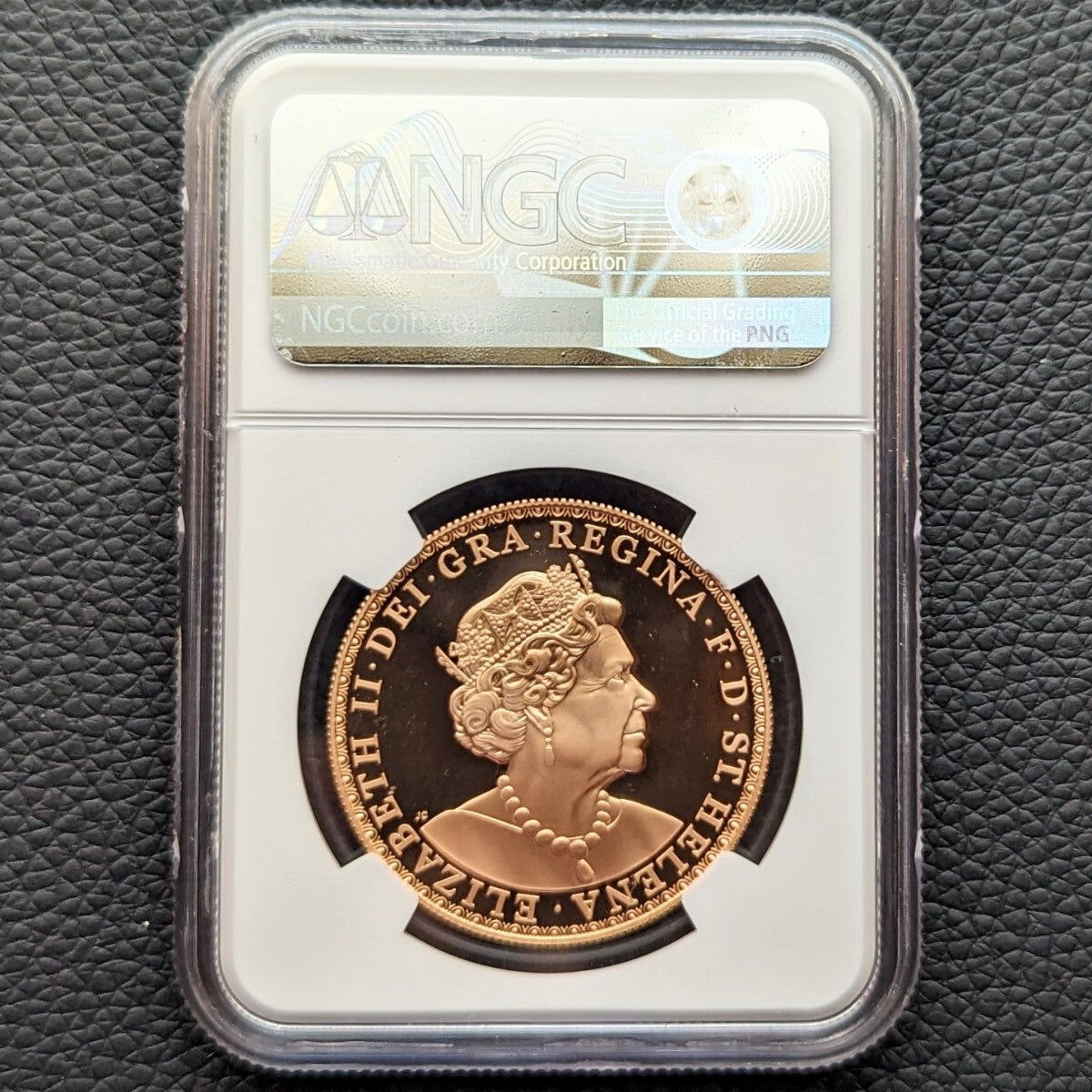 金貨【最高鑑定 2019年 ウナとライオン NGC PF70UC 鑑定 金貨】セントヘレナ 5ポンド 5ソブリン エリザベス2世 Una&the Lion