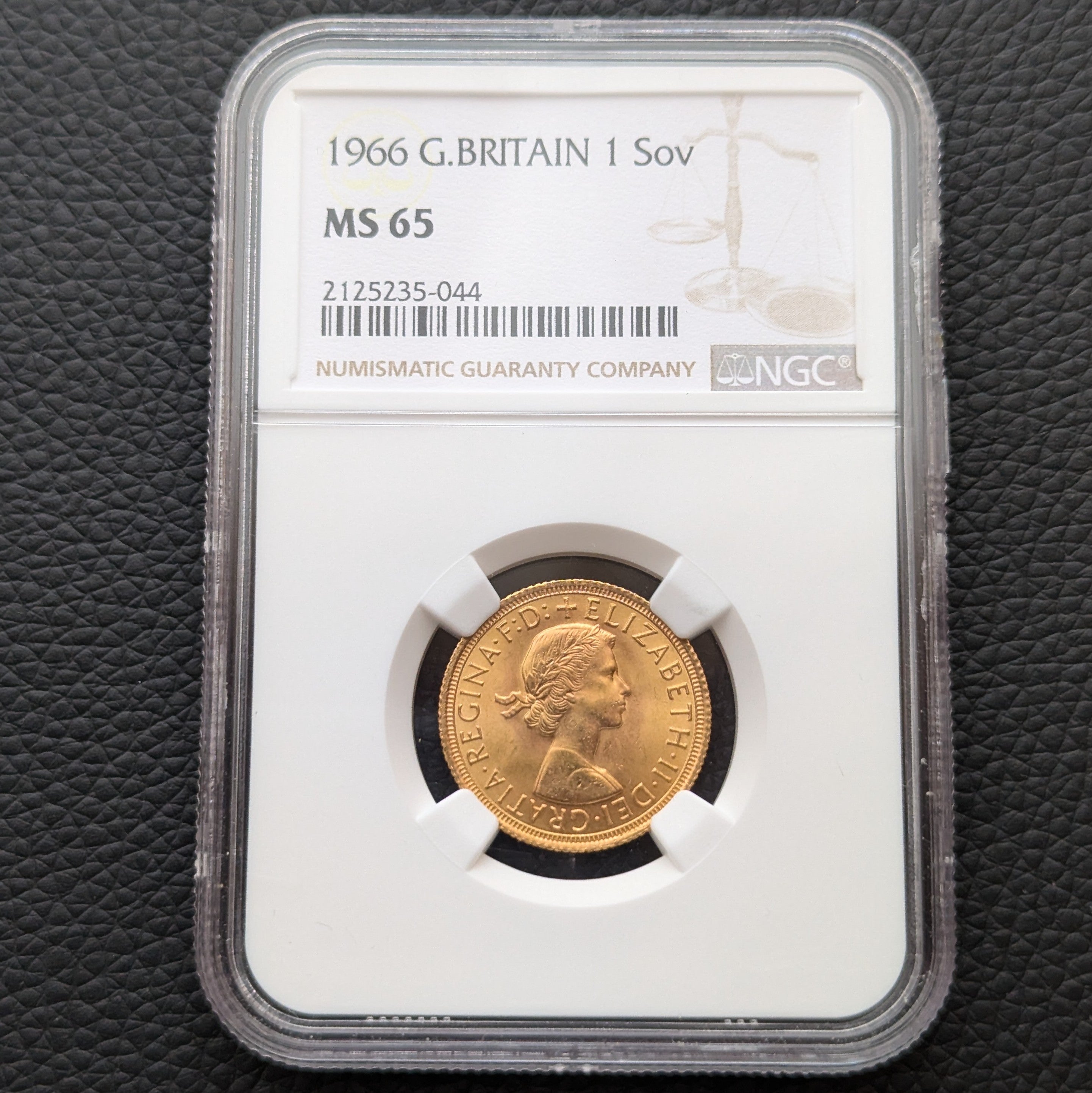 1966年 イギリス ヤングヤング エリザベス二世女王 1ソブリン金貨 1SOV ロイヤルミント 鑑定 NGC MS65 ゴールドコイン –  アンティーク奈良