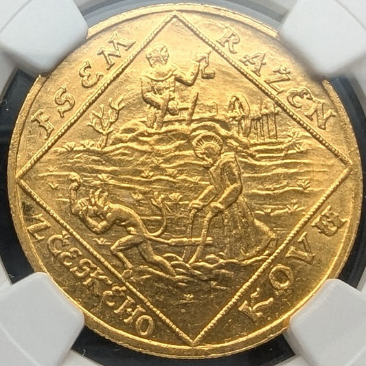 金貨 鑑定 1928年 チェコスロバキア 建国10周年記念 4ダカット金貨 鑑定 NGC MS63 GOLD ゴールド アンティークコイン