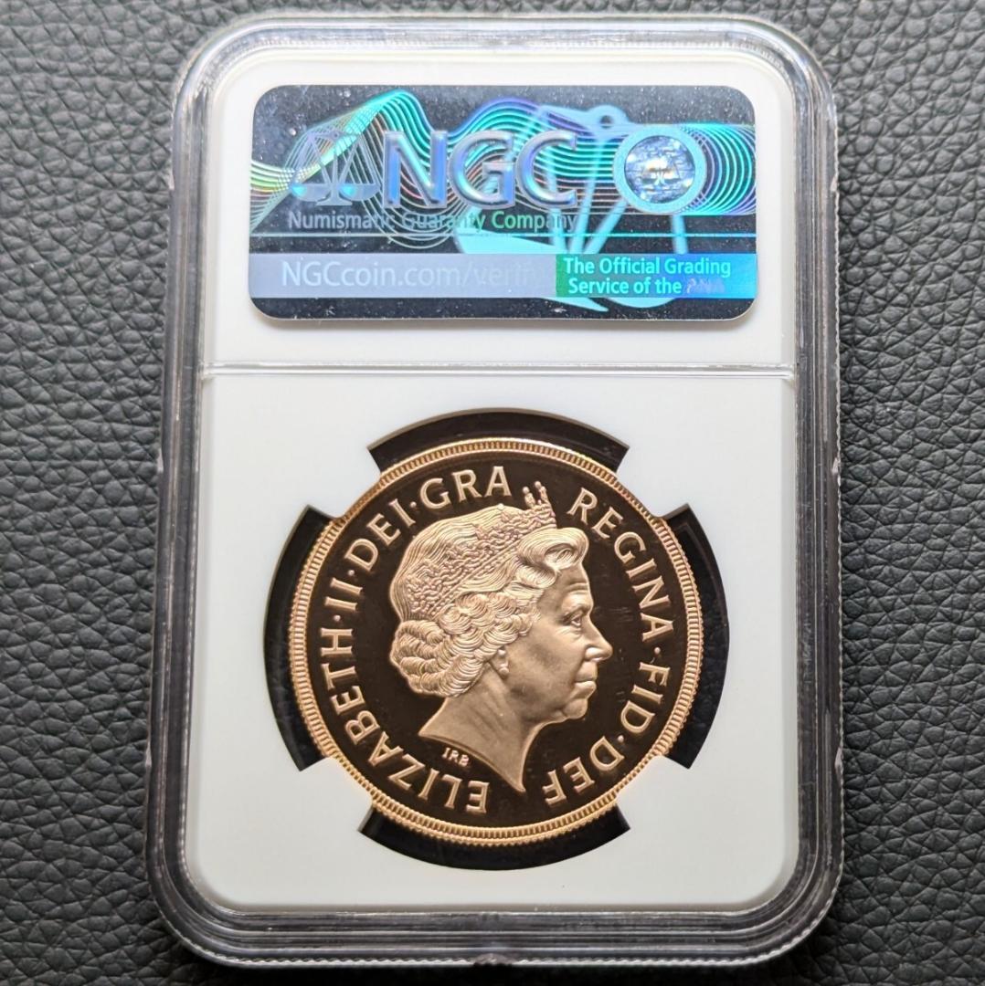 金貨 最高鑑定 NGC PF70UC イギリス 2003年 エリザベス女王 5ソブリン 5ポンドプルーフ金貨 5Sov ロイヤルミント ゴールドコイン