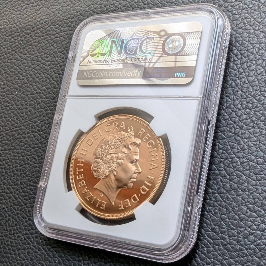 金貨 最高鑑定 NGC PF70UC イギリス 2003年 エリザベス女王 5ソブリン 5ポンドプルーフ金貨 5Sov ロイヤルミント ゴールドコイン